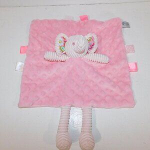 ESKids Es Kids Pink Elephant Taggie Security Blanket Plush baby lovey